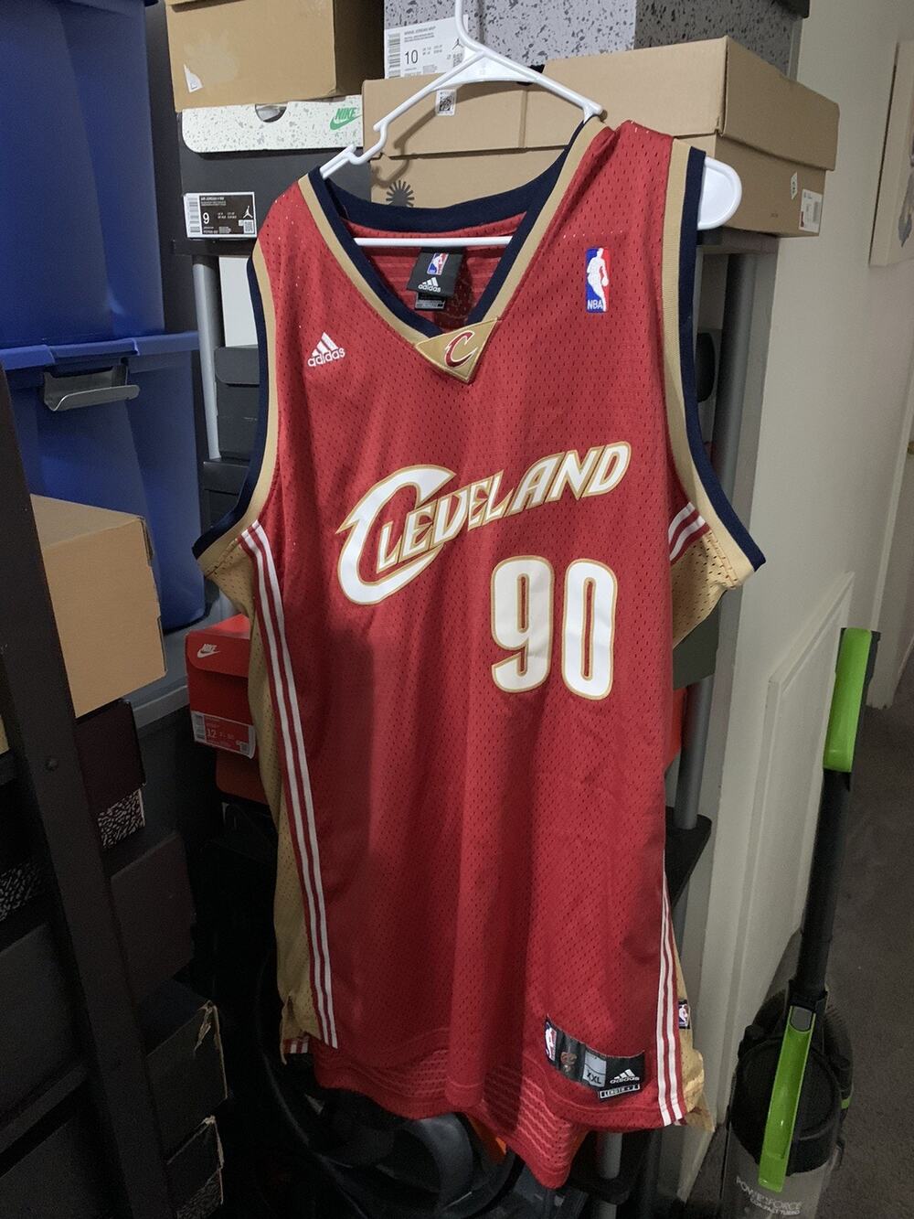 Size 2XL- VTG Adidas Cleveland Cavaliers Drew Gooden 90 Jersey +2 Full Stitched